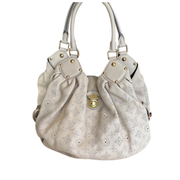 Louis Vuitton Mahina XL Sable Vintage Cream and Gold Leather Hobo Bag - Picture 1 of 5